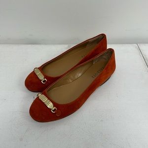 Talbots Orange Ballet Flats size 8